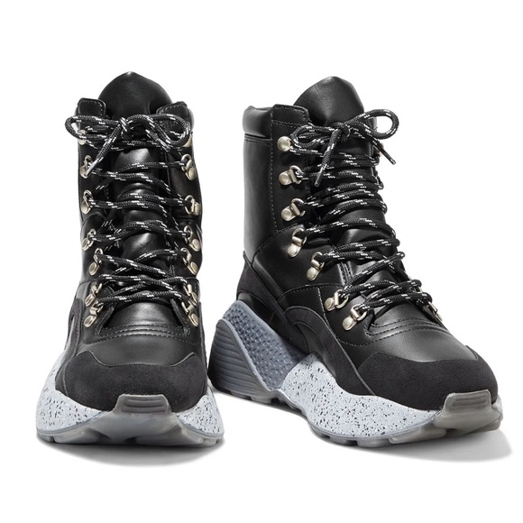 NWT/ New STELLA MCCARTNEY
Eclypse faux leather and suede ankle boots Sz 6 - Picture 2 of 4